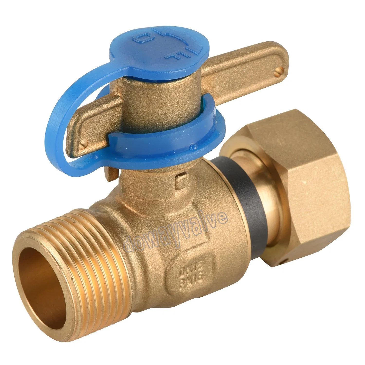 Factory Angle Lockable Water Ball Valve with PE Couplings