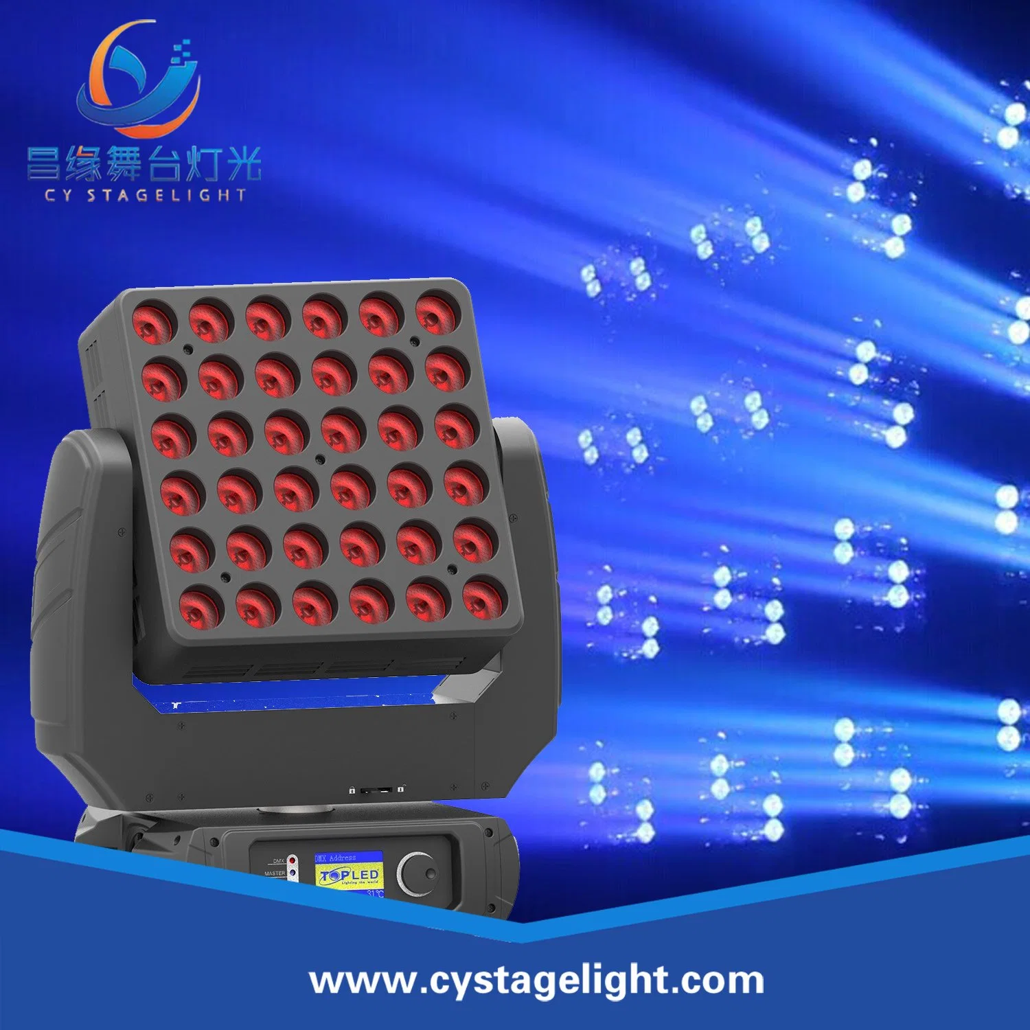 6X6 Pixel Matrix 36X15W RGBW 4in1 LED DOT Matrix Moving Head Beam Light