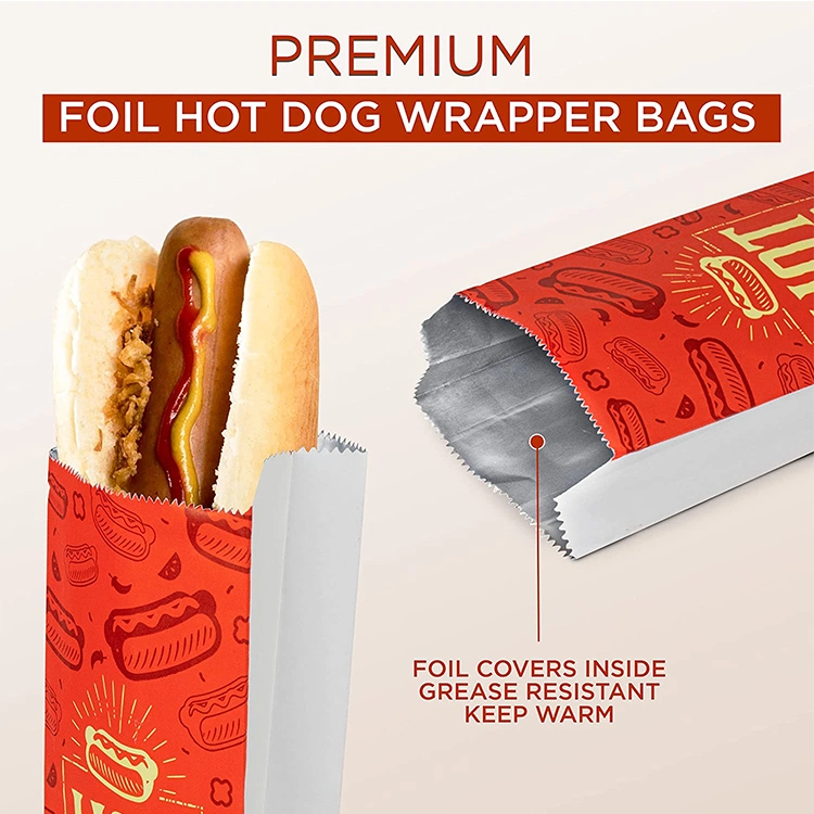 Popcorn Foil Bags Packaging Take Away Kebab Bag