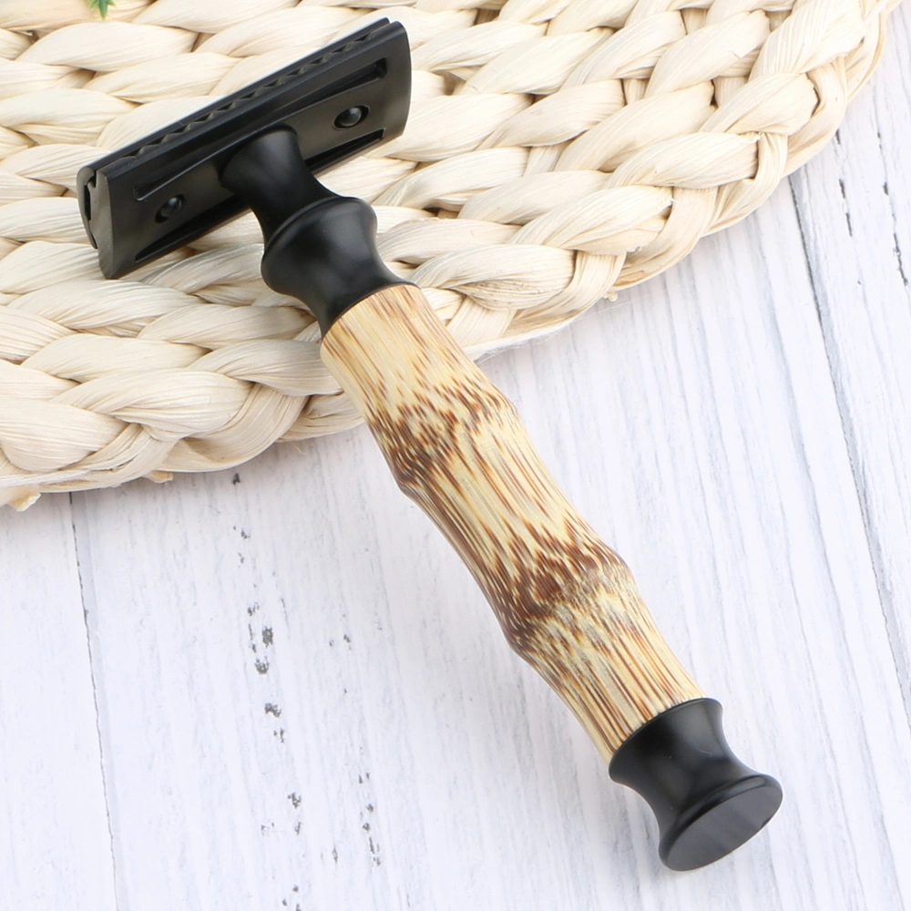 Eco Green Bamboo Double Edge Safety Shaving Razor Zero Waste Blade Shaving Razor