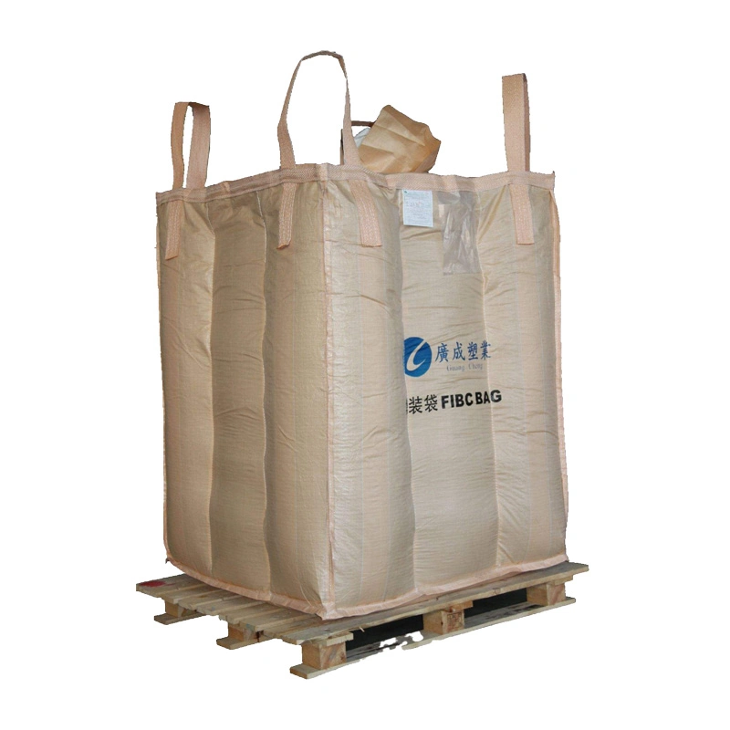 1 Ton Jumbo Big Bag Embalaje para arroz o trigo muchas veces usando, tratamiento UV, factor de seguridad: 5: 1 Super sacos