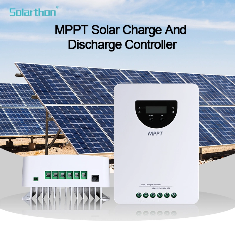 Solarthon 12V 24V 48V Collecteur Solaire Système d'Alimentation Solaire Régulateur de Charge Solaire MPPT