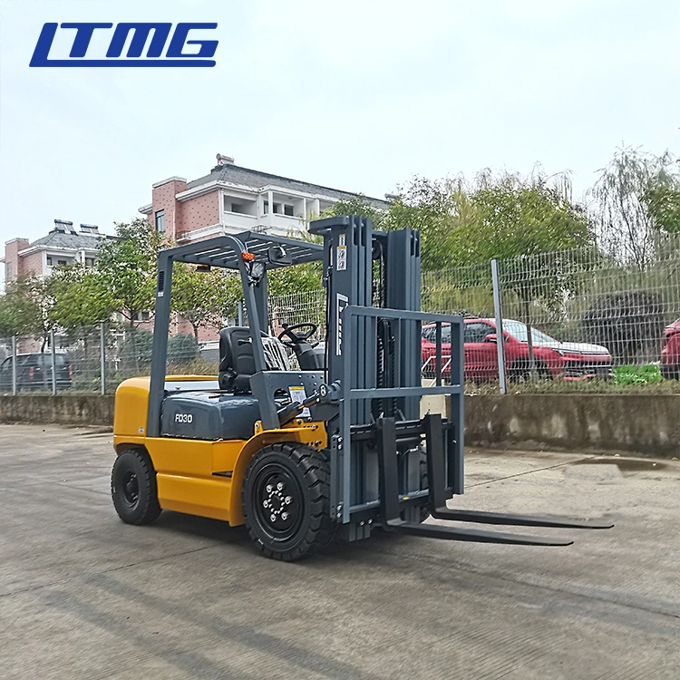 Carro elevador de elevação de 3 m, LT mg FD30 China 3000 kg, altura de elevação 3 Carro elevador a diesel de toneladas com CE