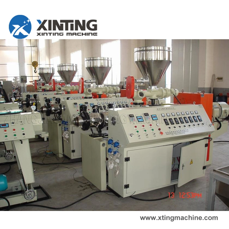 Automatic Plastic PVC UPVC Double Cable Pipe Tube Extrusion Production Line