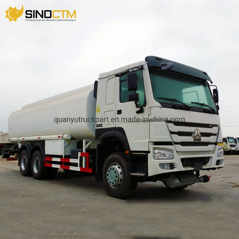 China Oil Truck 20 Cubic to 25 Cubic Meters Sinotruck HOWO 336HP 6X4 EU 2 Engine Loading Gasoline and Diesel Oil Tank Fuel Delivery Tanker Truck