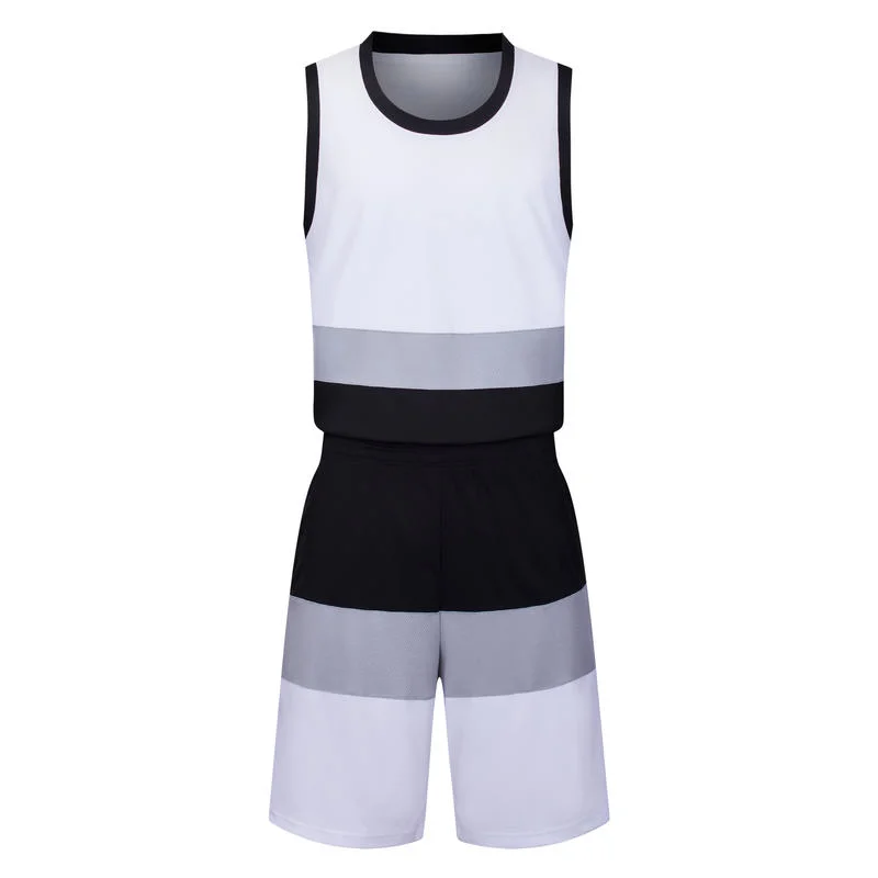 Horizontal Color Men's and Women's Outdoor Sports Suit Polyester Basketball Uniform Sportswear