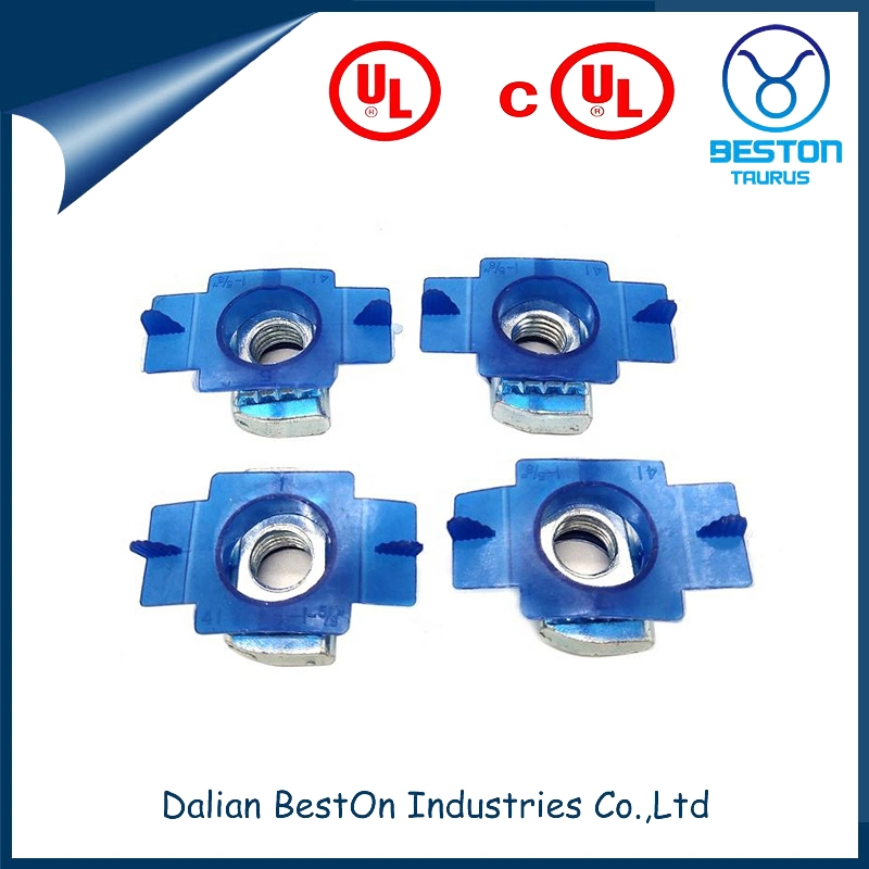 Dalian Beston China Channel Steel Plastic Wing Nut Manufacturer Frameless Clamp 4-10mm Carbon Steel Material Plastic Nut Customized Color Plastic Wing Nut