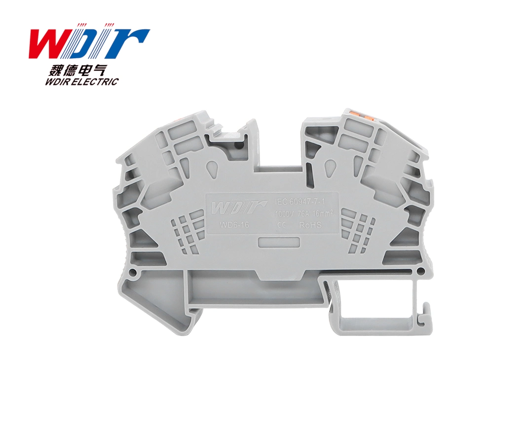 Spring Terminal Block Connector Push-in Terminal Customized 16mm Wire 2-Ways