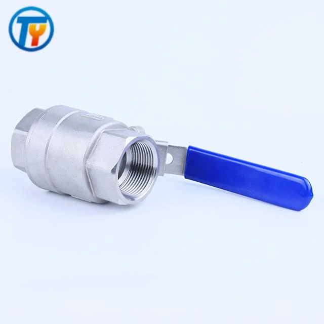Female Thread for Water Flow Control Hand Operated Thickened 304 Two-Piece Stainless Steel Ball Valve