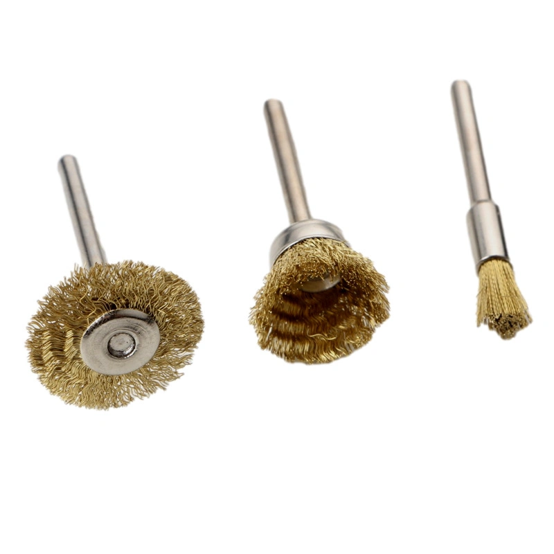 Brass Steel Wire Mini Polishing Brush