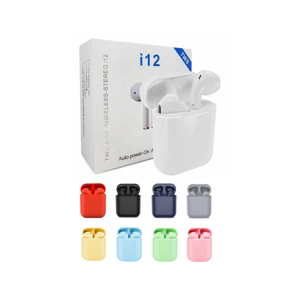 I12 Tws Original Bluetooth Earphones Wireless Touch Control Earbuds Headphones