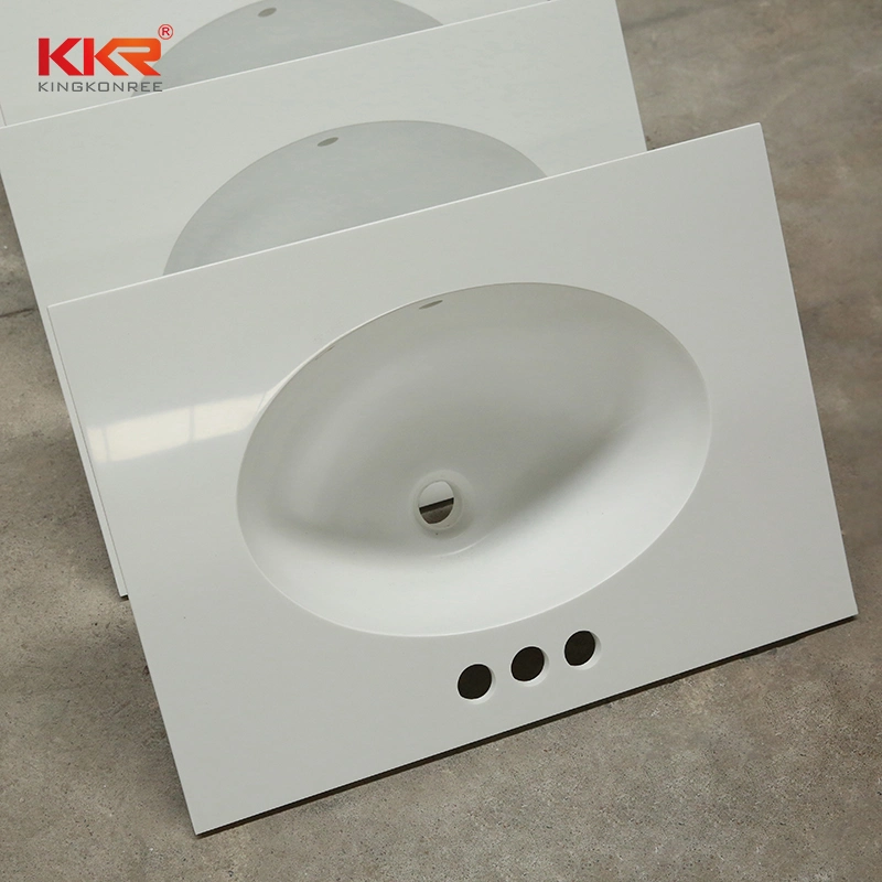 Man-Made Stone Acrylic Solid Surface Bathroom Counter Top