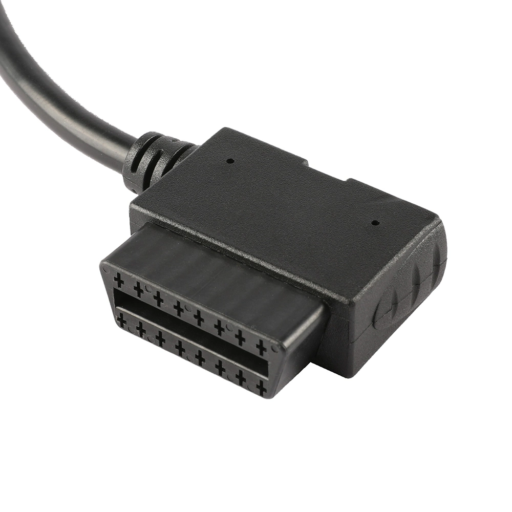 J1939 9P de doble dirigida a mujeres Riht OBD2 Cable bifurcado en ángulo