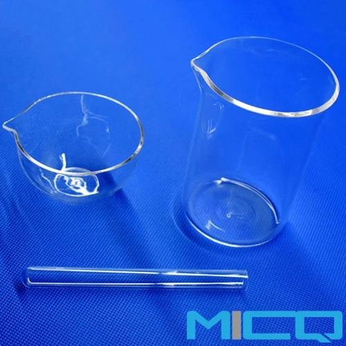 High Temperature Resistance Customized Fused Silica Quartz Glass Beaker with High quality/High cost performance 