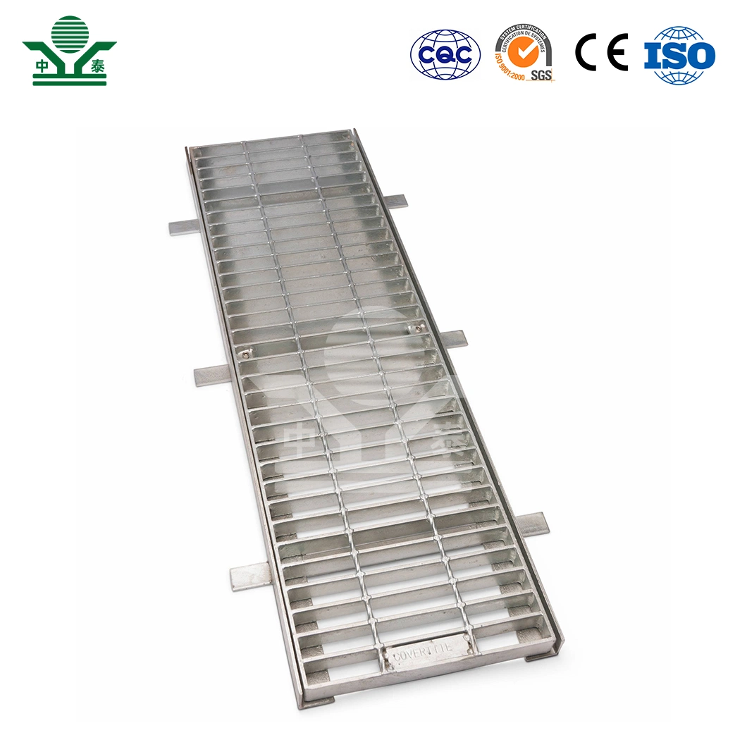 Zhongtai Gully Water Grate Original Factory Deck Drain Grates 2 Inch X 3/16 Inch Metal Grate for Deck