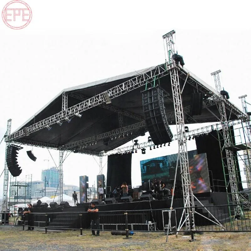 Outdoor Concert Portable Event Lighting Aluminum Stage Truss