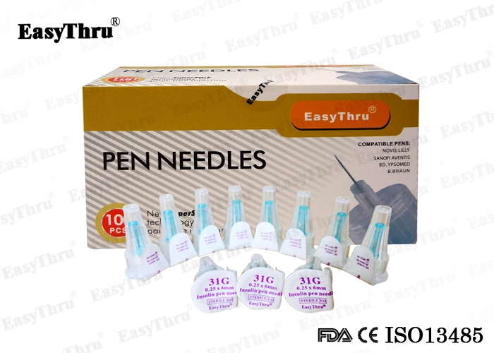Aiguilles à stylo d'insuline stériles jetables pour diabétiques de China Supply Yili médical
