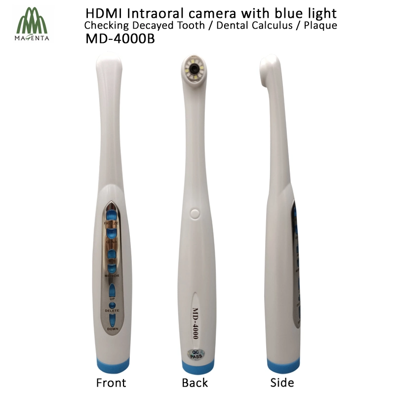 La luz azul y blanco de la Cámara Intraoral Dental de alta definición con HDMI y VGA Salida para la gran pantalla de televisión