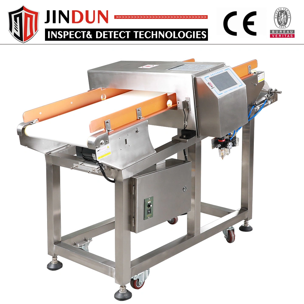 Factory Hot Sale Food Processing Industrial Metal Detector with Auto Rejector