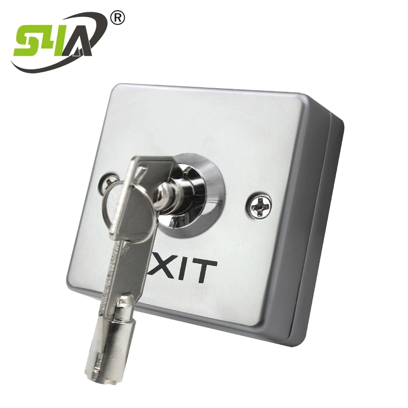 Stainless Steel Push-Button Switch with Key