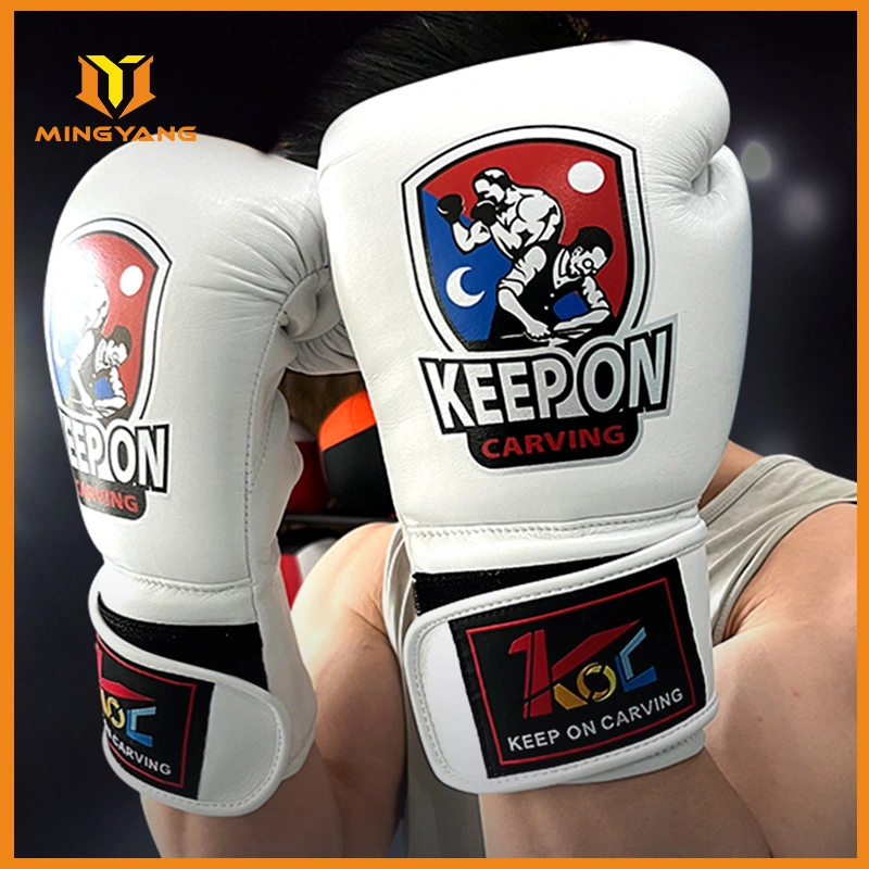 Custom Heavy Duty Gym Punching Microfiber Leather Boxing Gloves for Training