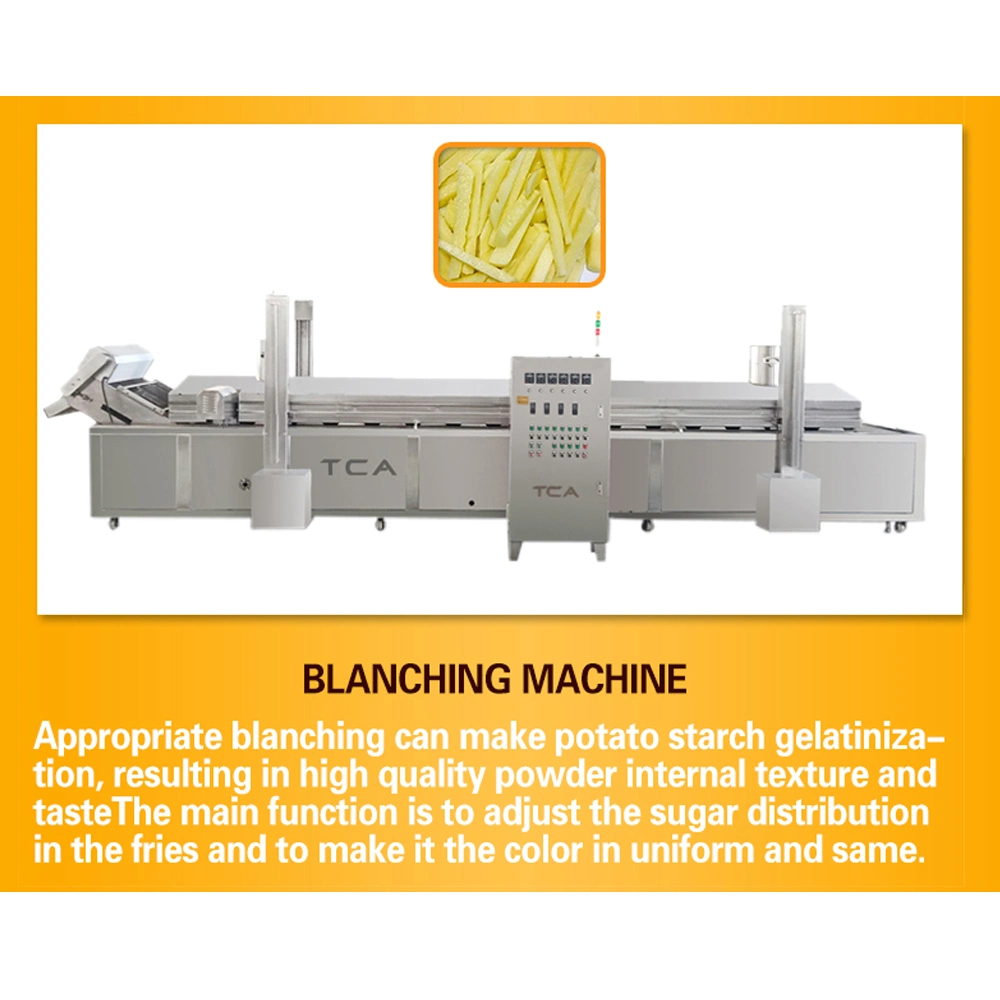 TCA Fully Automatic Steam Peeling Hydro Cutting Large Scale Frozen French Fries Making Machine Line