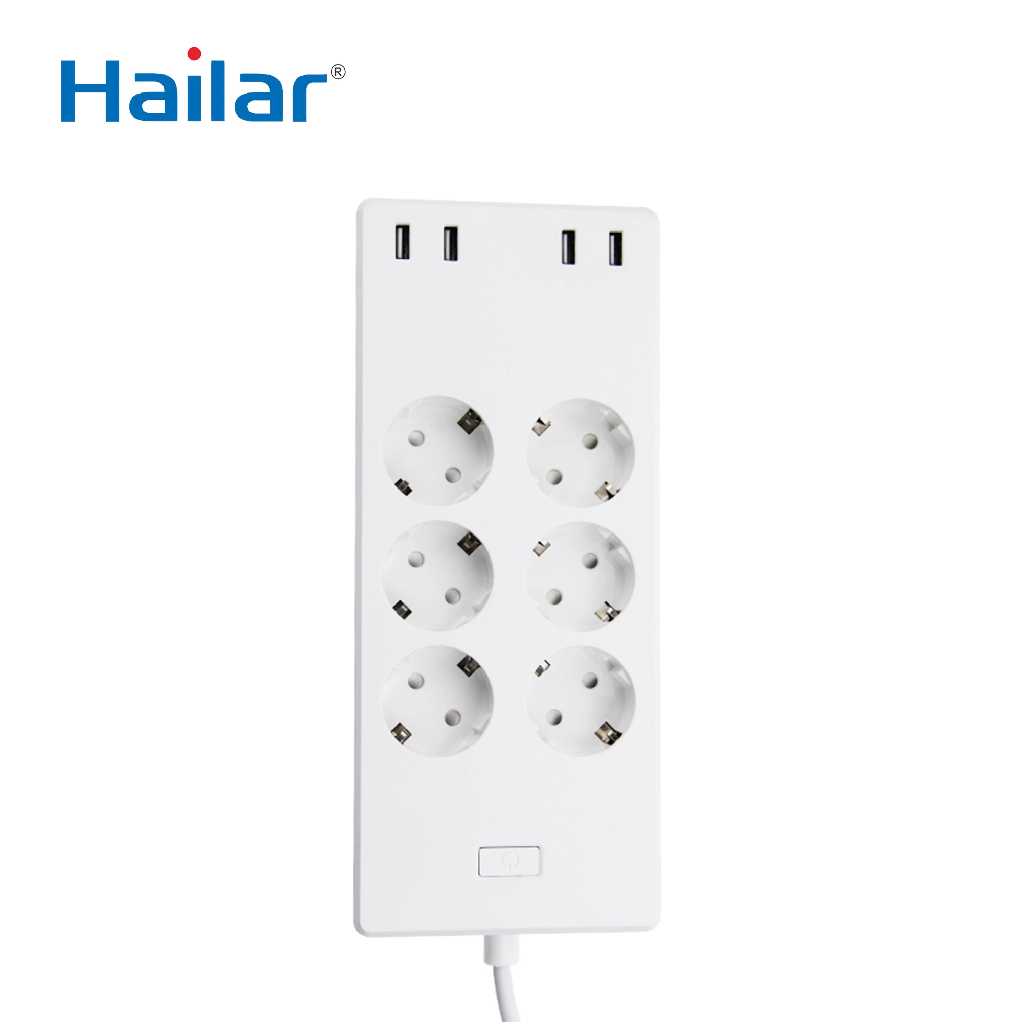 Hailar EU Smart Home Multi Stecker und Buchsen WiFi Power Streifen mit USB-Anschluss