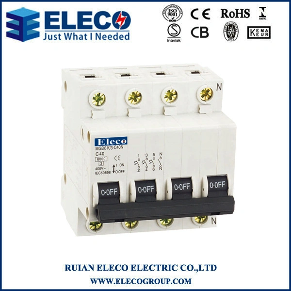 High Quality MCB 4p Mini Circuit Breaker Mgb Series