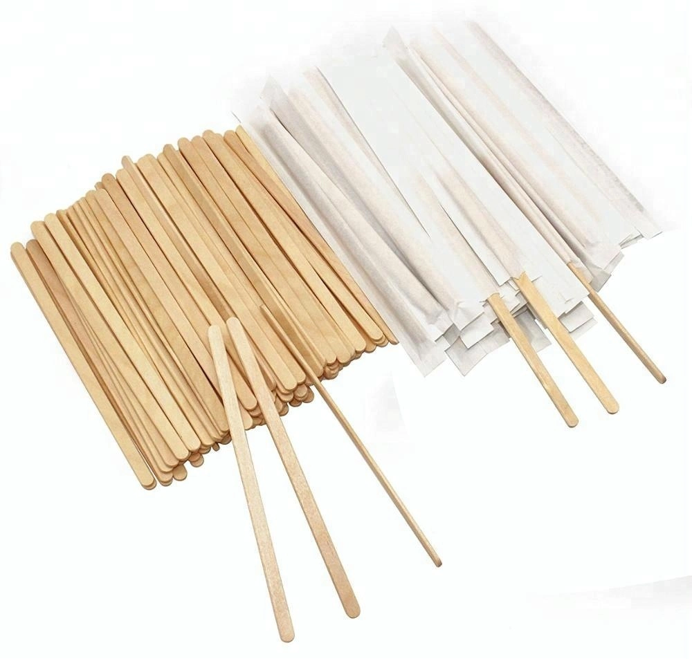 Agitador Desechable Stick Eco friendly Madera Nuevo Producto Agitador de Café