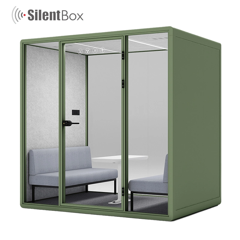 High quality/High cost performance Soundproof Booth Music Recording for Piano Training Mobile Soundproof 4 Person Office Pod Voice Recording Booth