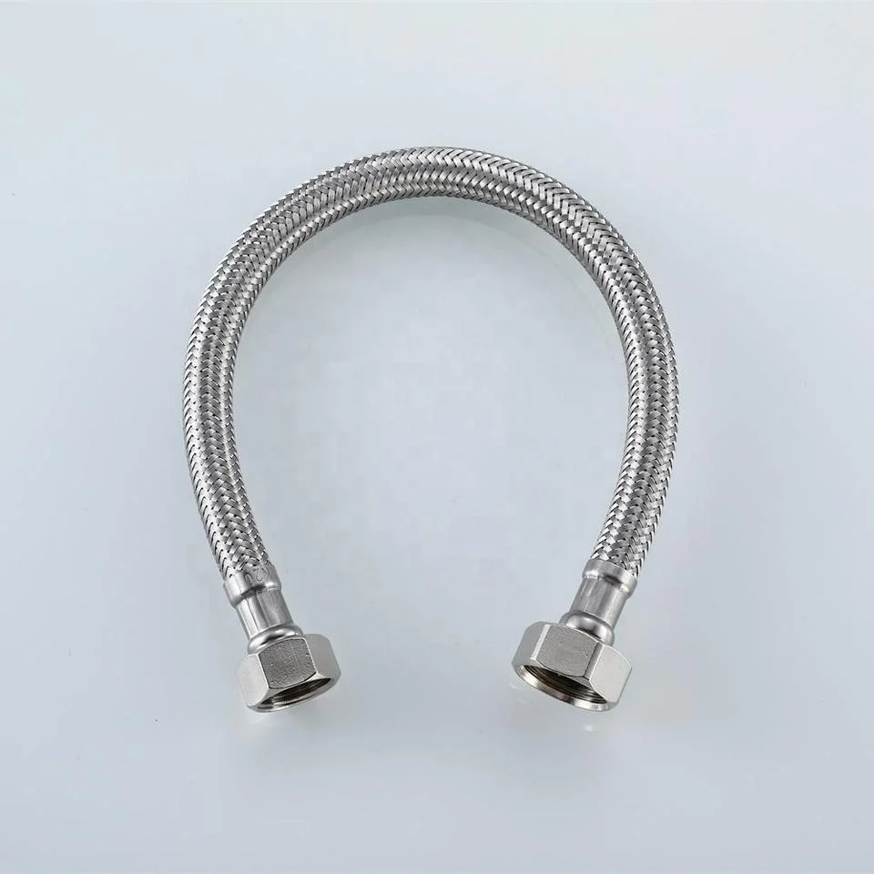 Toilet Stainless Steel Wire Braided Metal Flexible Water Plumbing Hoses