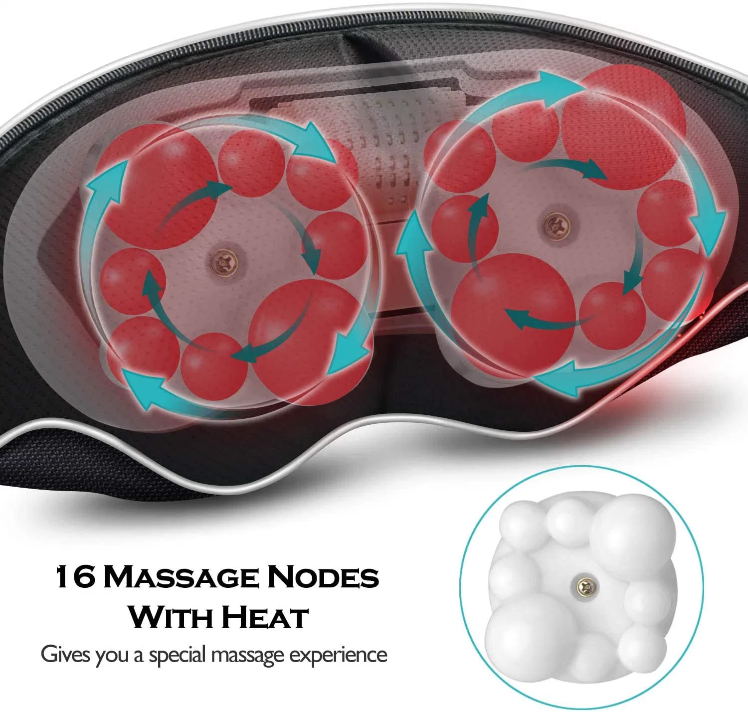 Tahath Shiatsu Neck and Back Massager with Heat, Deep Tissue Kneading Sports Recovery Massagers for Neck, Back, Shoulders, Relief Relax Body Neck Health Sale