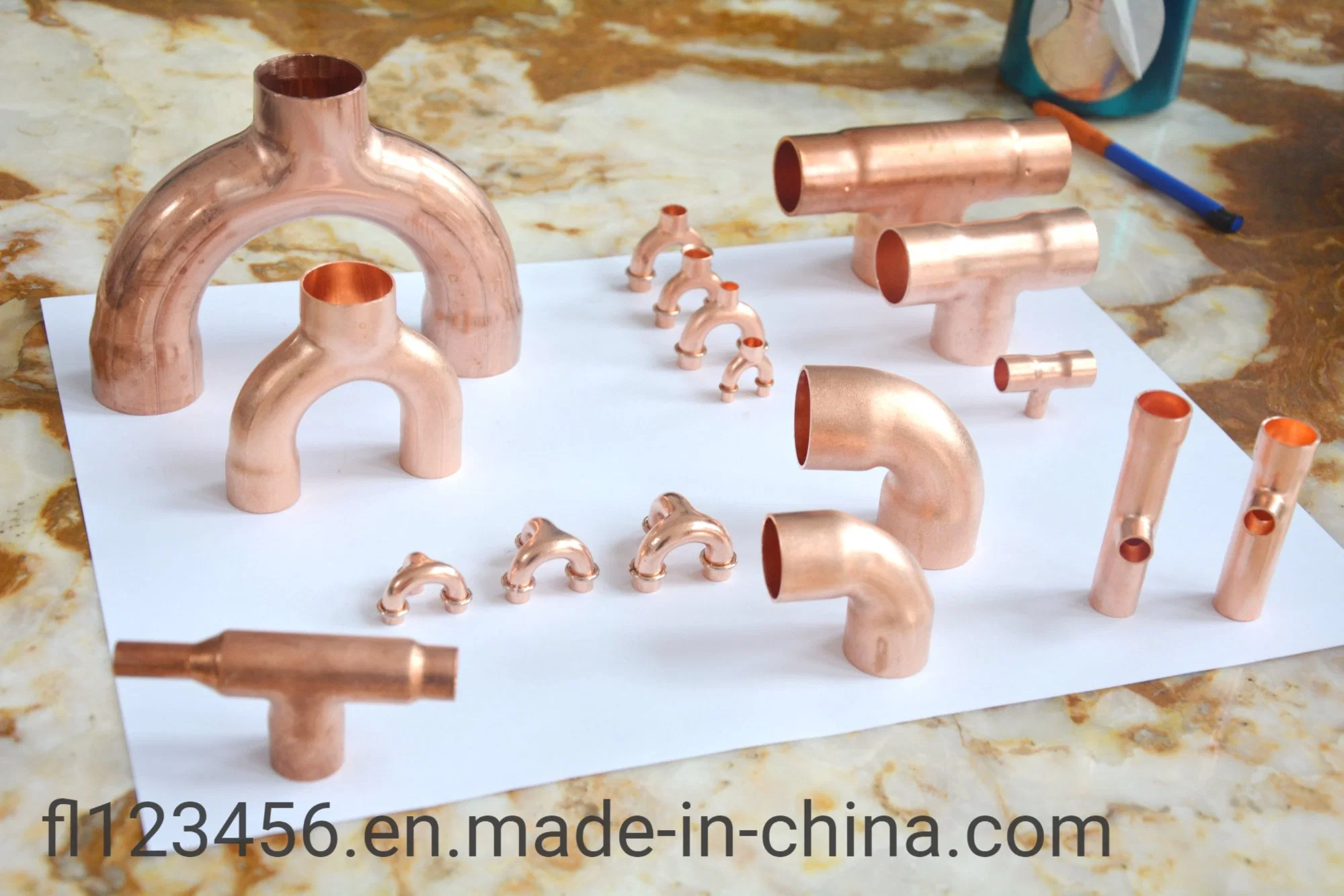 High quality/High cost performance  Custom Size 90 and 180 Degree Copper Tube Return Bend for Welding Pipe Bending Fittings