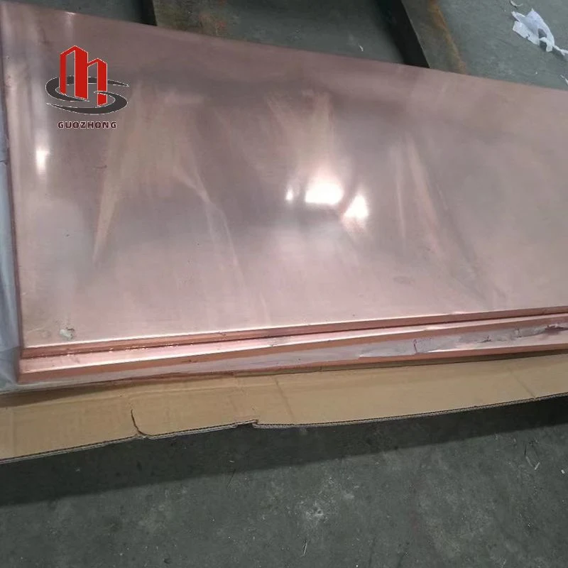 China Supplies 99.99% Pure Copper Plate/Sheet 2mm Thick