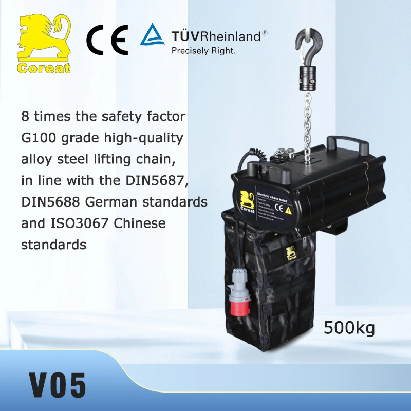 Electric Stage Motor Mode Stage Hoist Controller Lifting 500kg Electric Chain Hoist