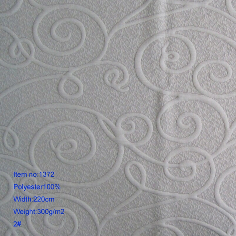 New Style Luxury Machine Knitted Ticking Polyester Jacquard Mattress Fabric with 300GSM