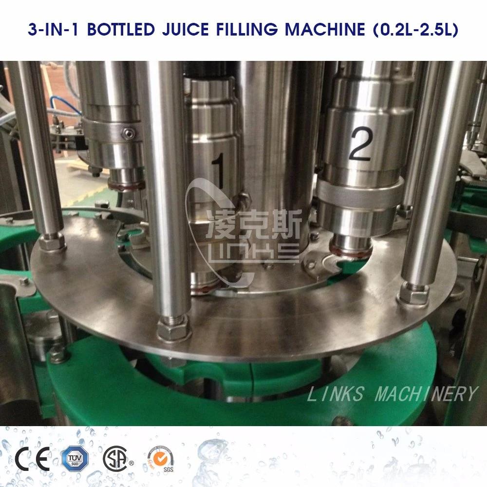 Full Automatic 3-in-1 Fruit Juice Pressure Filling Machine