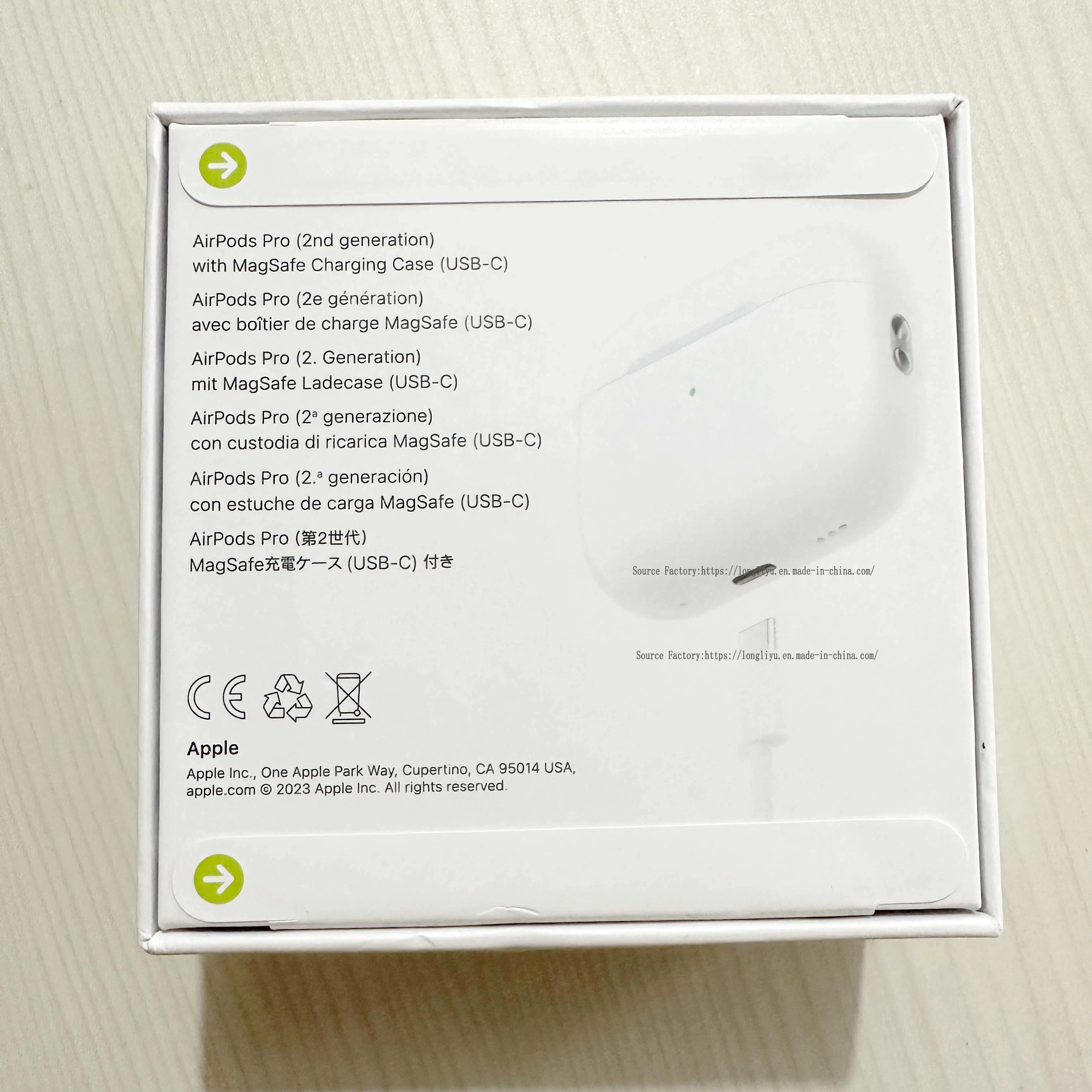 Auricular sem fios mais recente para Airpod ` PRO2 USB-C modelo carregamento rápido Linha primeiro Lote de Envio Direto da fábrica