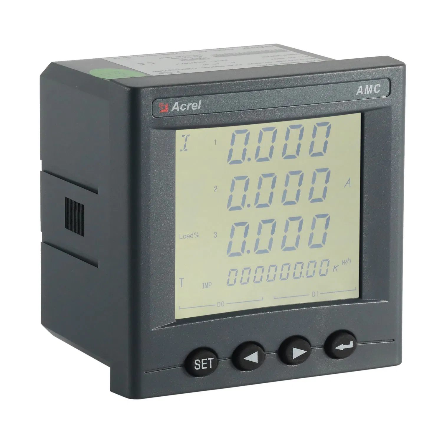Acrel Compteur de panneau électrique pour tableau de distribution basse tension Amc96L-E4/Kc avec 4di2do, RS485-Modbus
