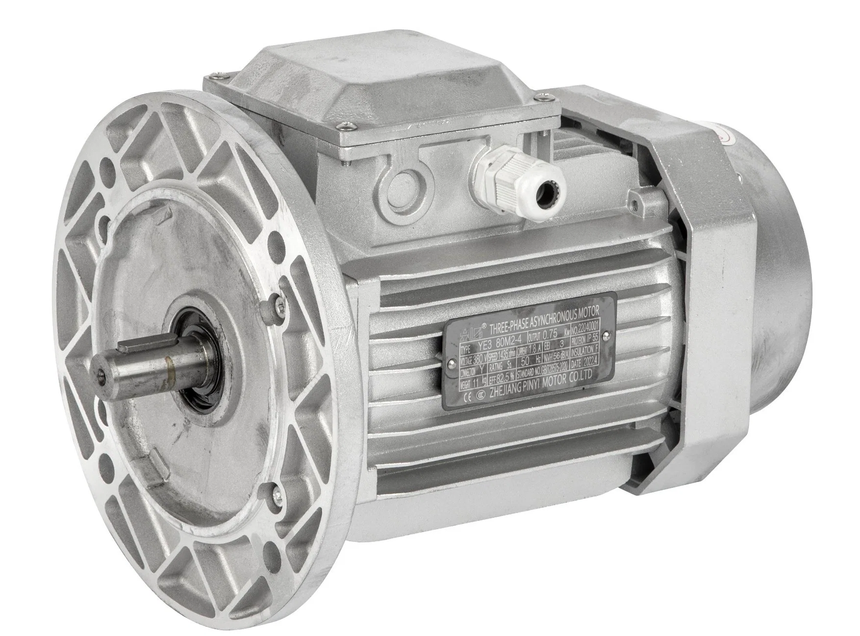 Ie1 Ie2 Ie3 Standard 0.75kw Aluminum Casing Motor Electric Motor Three-Phase Asynchronous Motor