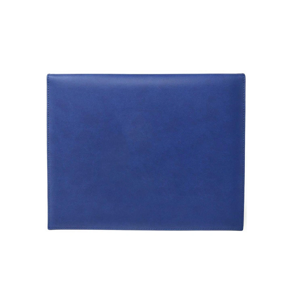 Contract Organizer Luxury Leather Diploma Holder High-Class Blue Hardcover Certificate Folder Cover
