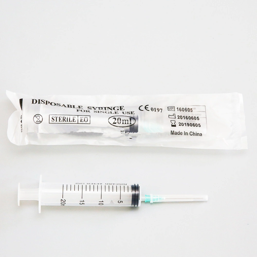 Medical Disposable Syringe with Needle for Human and Animal Use