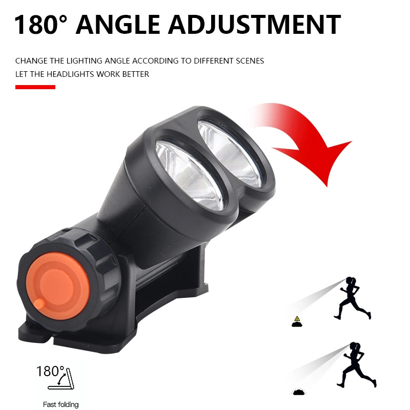 LED-Scheinwerfer tragbare Kopfleuchte USB Laden eingebaute Batterie Magnet-Scheinwerfer