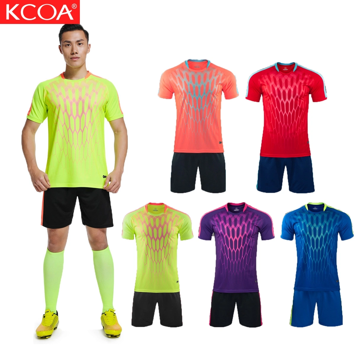 Kcoa Top Quality in Stock Men Training Cheap Football Jersey