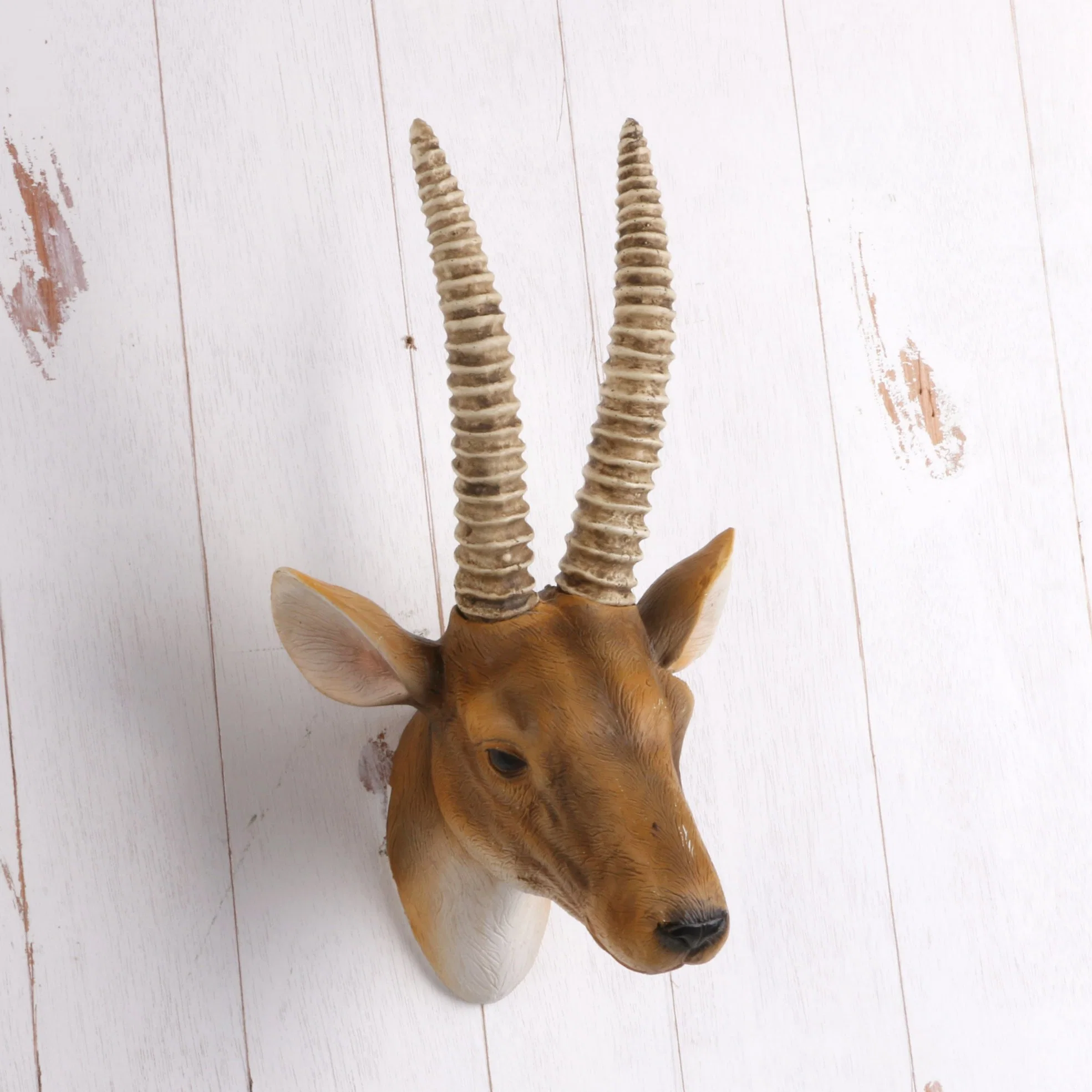 Resin Mini Antelope Head Indoor Decoration Wall Art