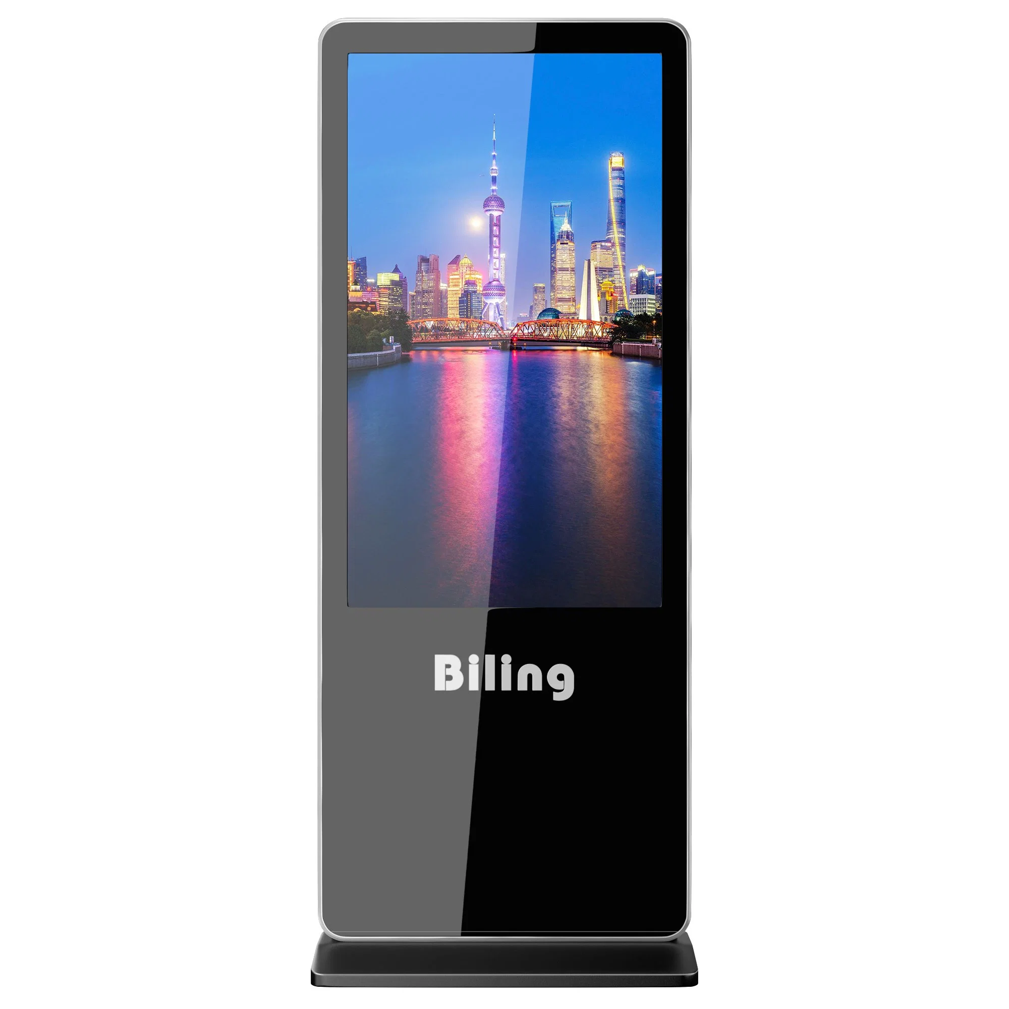 Напольная подставка для Digital Signage 43-дюймовый экран со светодиодной подсветкой рекламы для использования внутри помещений Digital Signage - все в одном ПК с сенсорным экраном ИК-Touch