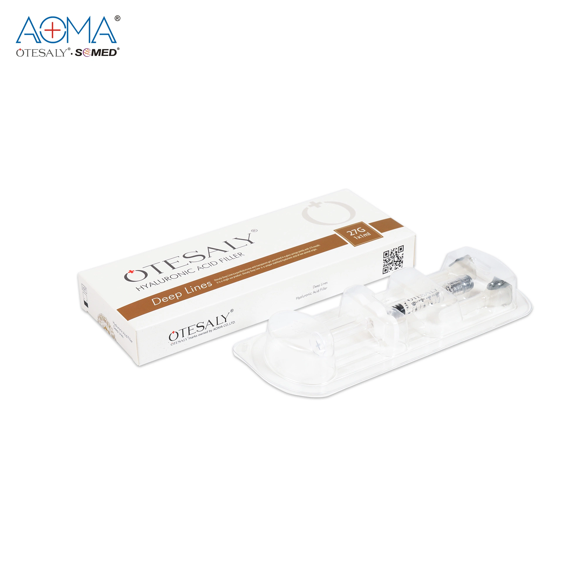 Otesaly 1ml ácido Hialurónico líneas profundas Dermal Filler Cross ligado La piel facial Inyecciónc