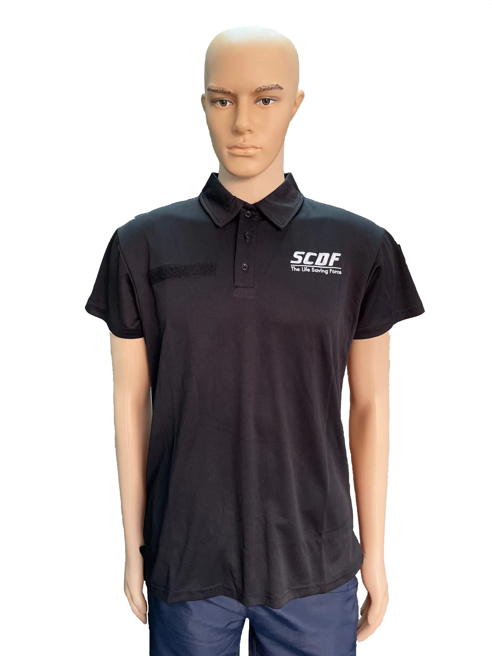 Custom Black Tee Shirts with Short Sleeve & Embroidery Logo