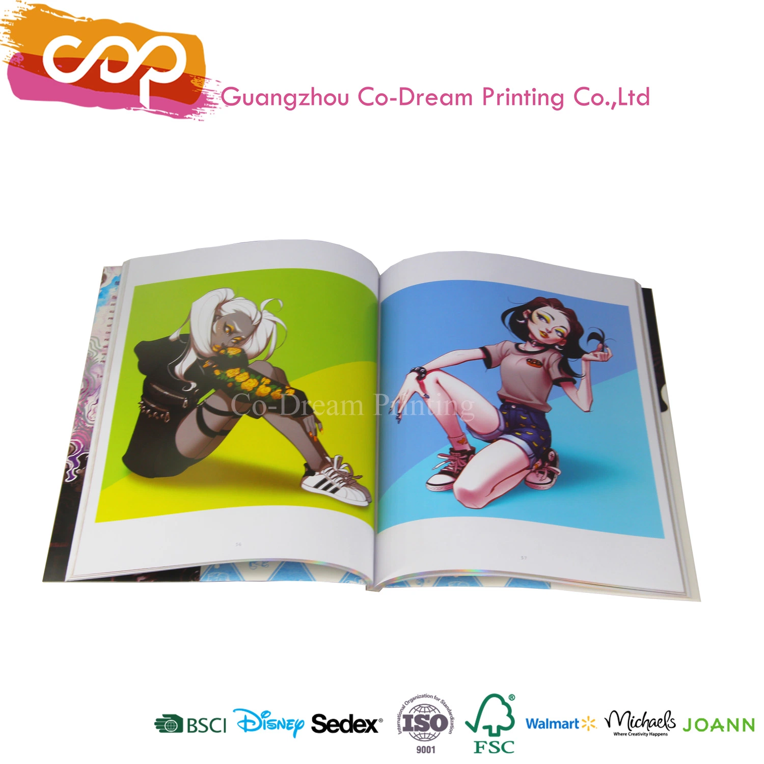 Custom Low Cost Children Colorful Comic Books Drawing Painting Book Printing