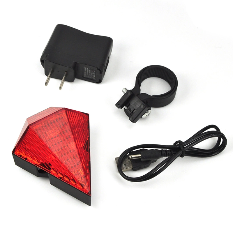 Outdoor Multifunction ABS+as Bicycle Rear Light USB Charge LED Tail Lamp Bike Warning Laser Safrty Light